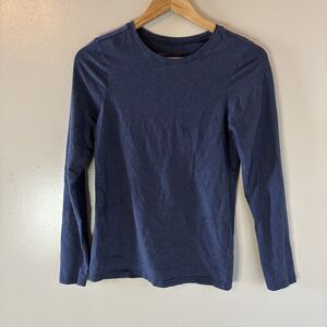 Pact Shirt Women's Long Sleeve Organic Cotton Blue Casual Sz Small